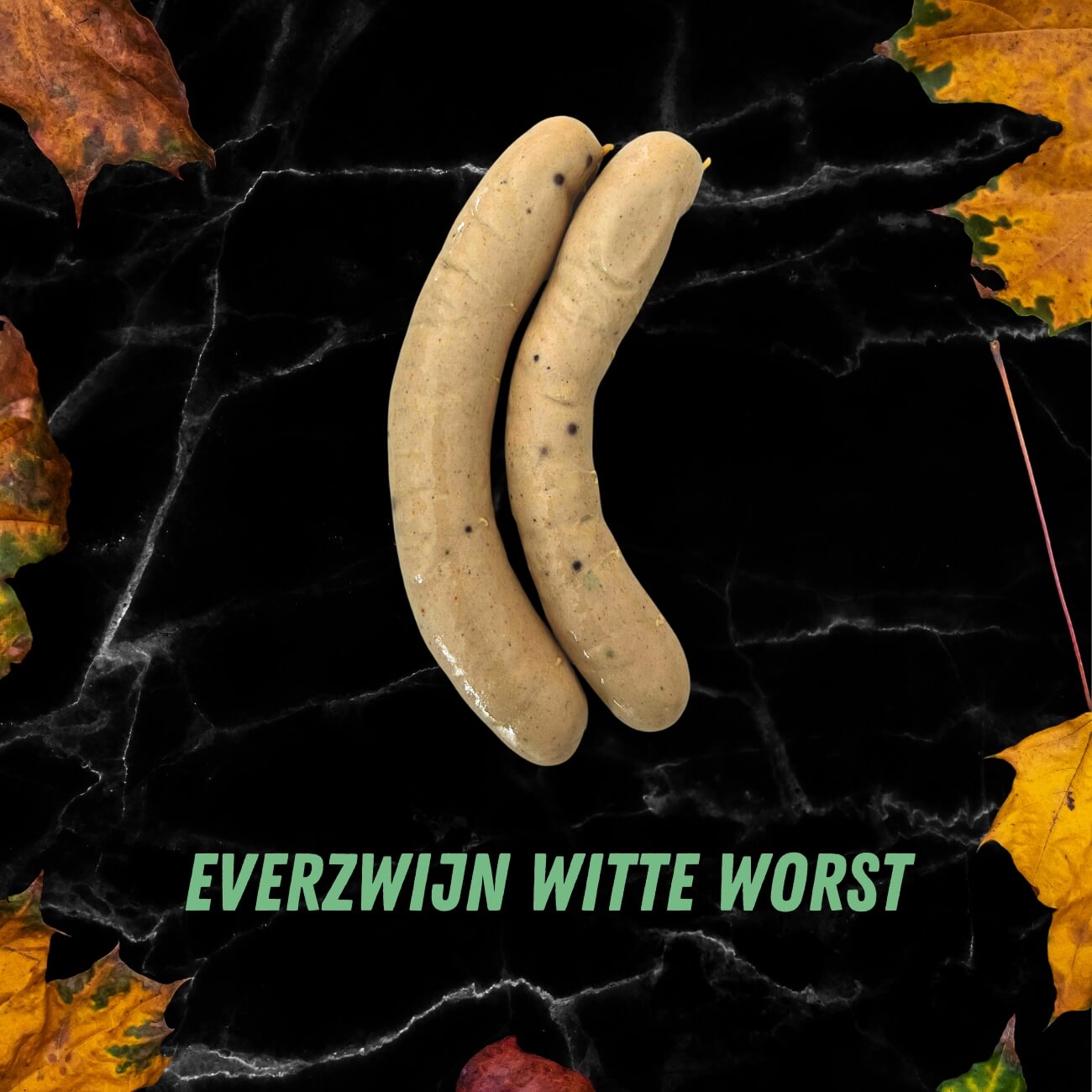 Twee everzwijn witte worsten