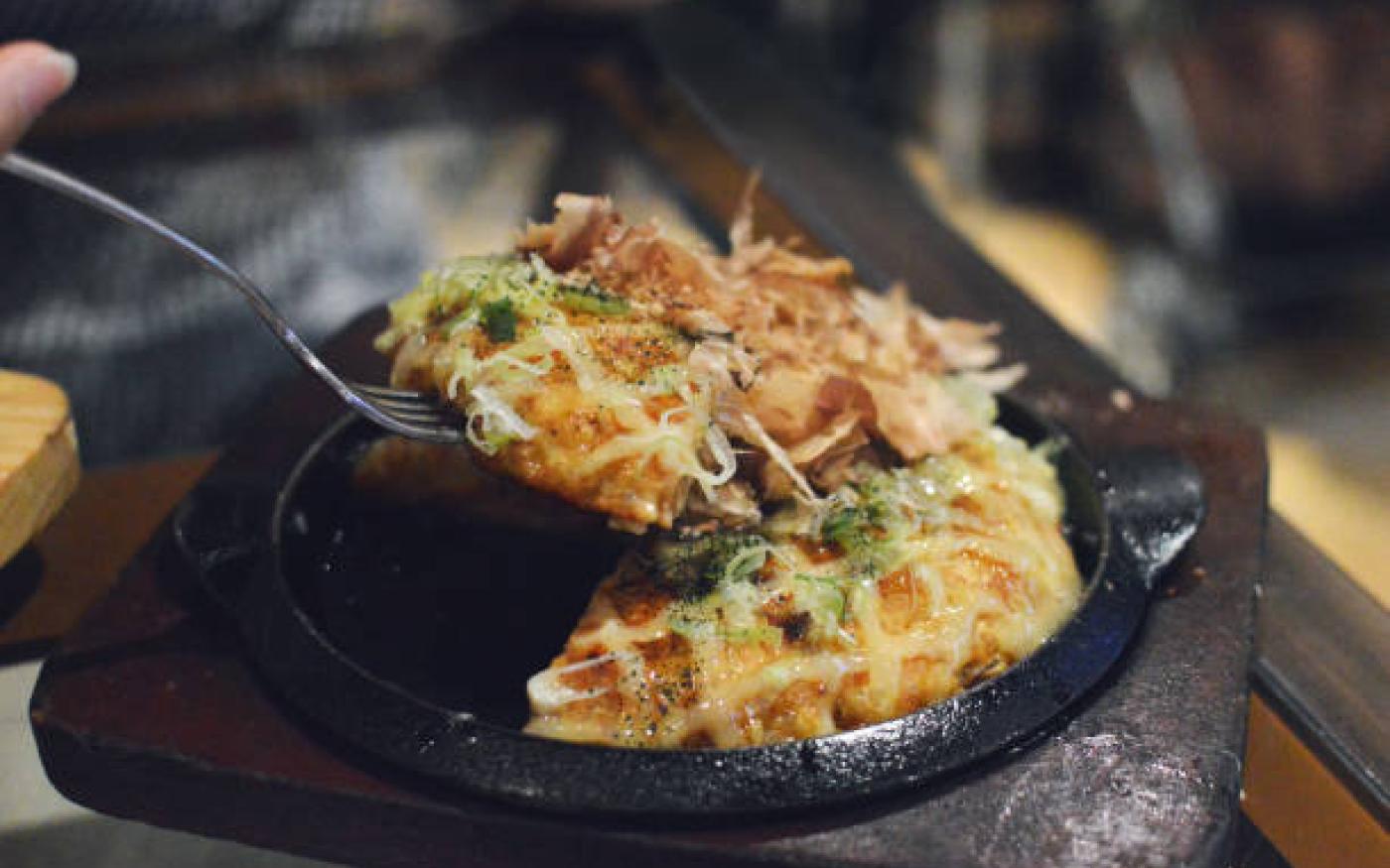 Gegrilde Japanse pannenkoekjes (Okonomiyaki)