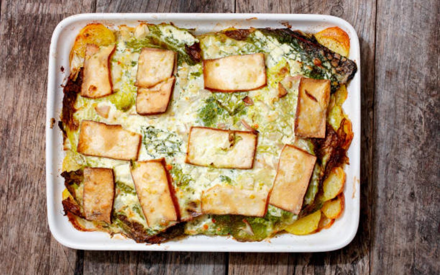 Groentengratin met ansjovis