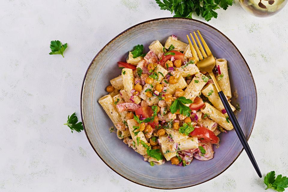 Pasta met gegrilde rode poon van Couvert